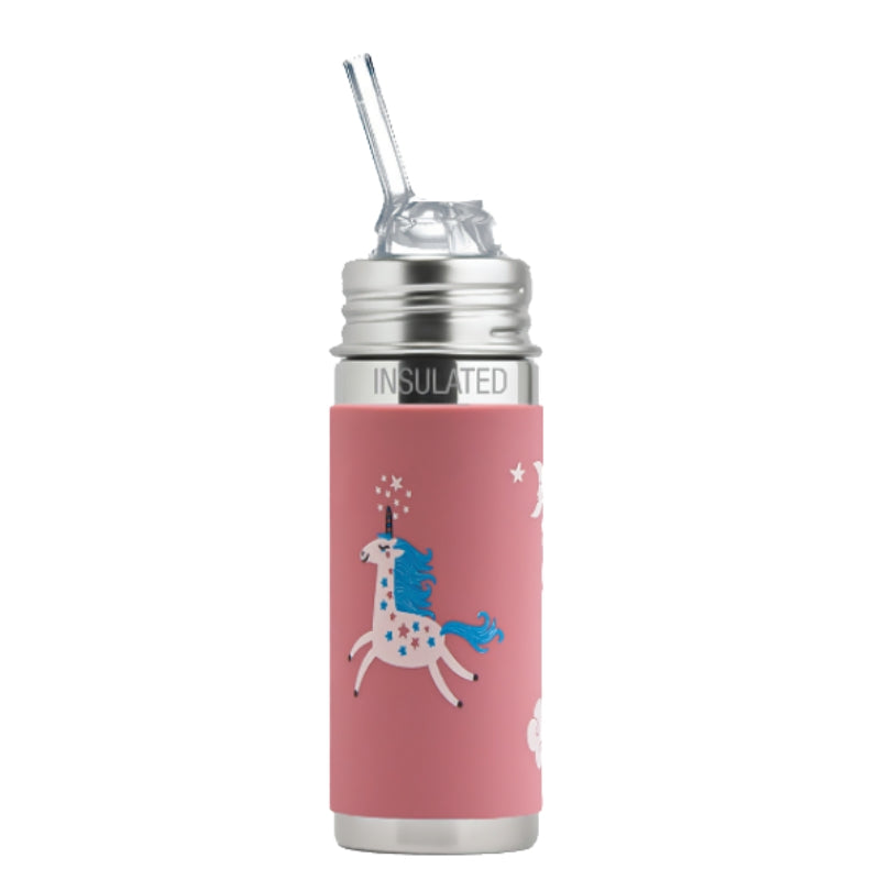 Pura Kiki® 260ml Insulated Kiddo Straw (Free Flowing) Stainless Steel Bottle