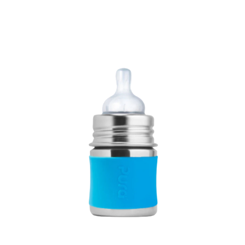 Pura Stainless 150ml Baby Bottle - Aqua Blue