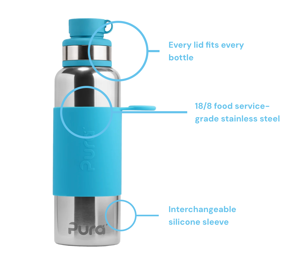 Pura Stainless Big Mouth® Sport 850ml Stainless Steel Bottle