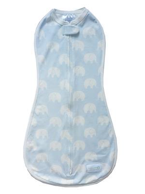 Woombie Original Blue Elephant Big Baby Baby Swaddle