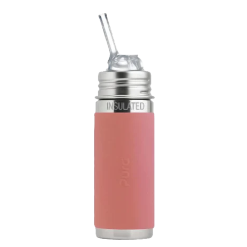 Pura Kiki® 260ml Insulated Kiddo Straw (Free Flowing) Stainless Steel Bottle
